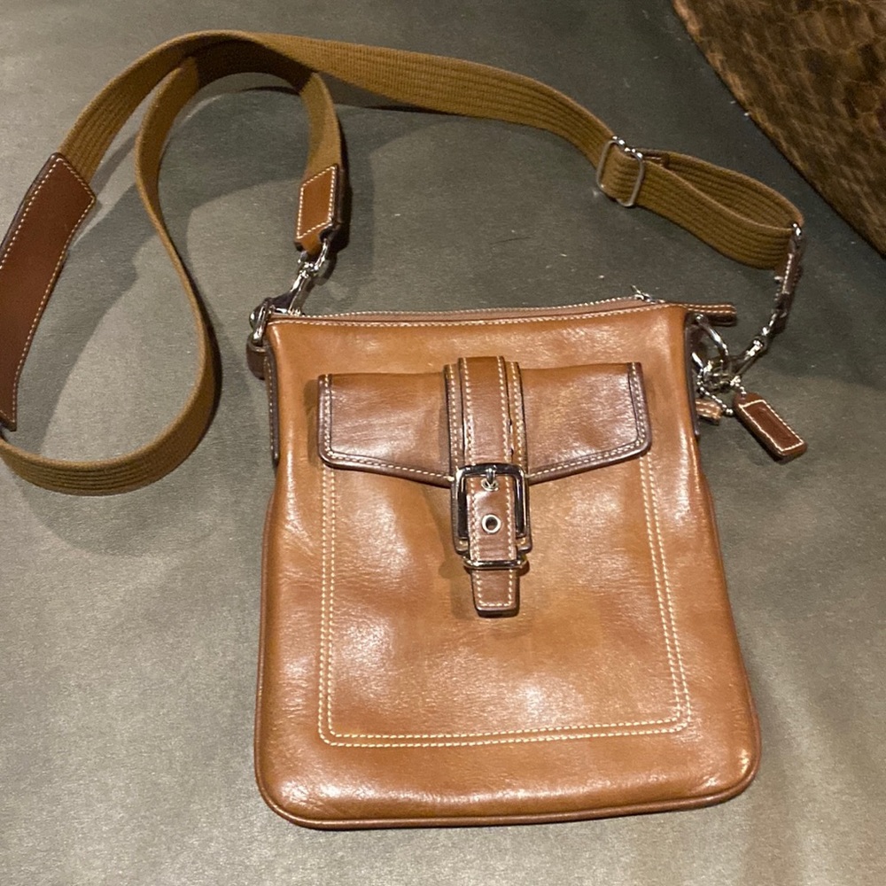 Coach Brown Leather Crossbody Bag